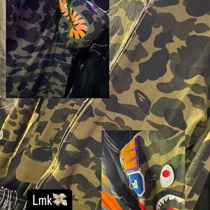 Bape jacket green
